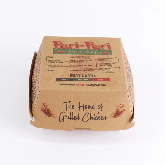 Custom Printed Logo Kraft Paper Box Hamburger Box With PE Custom Printed Logo Kraft Paper Box Hamburger Box With PE