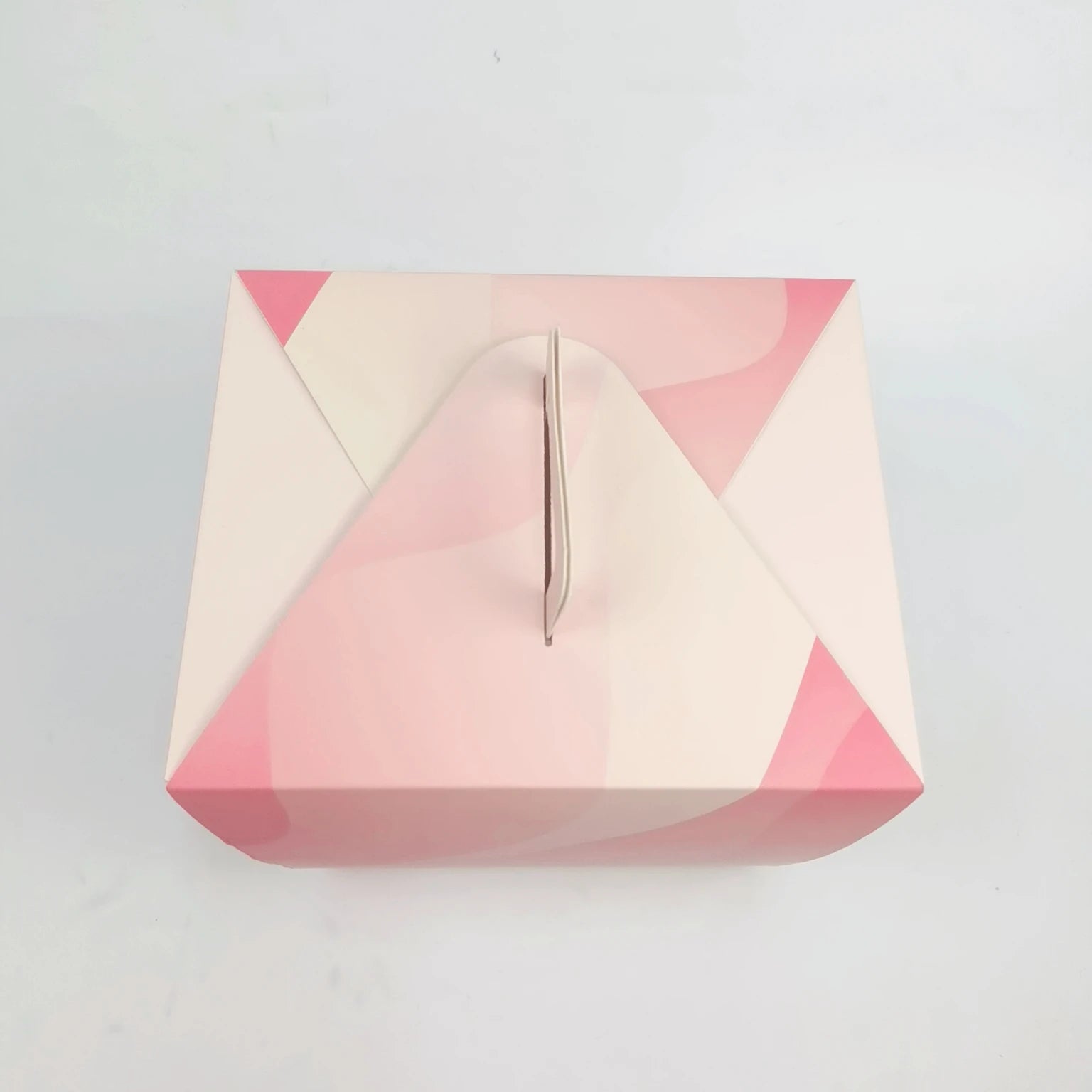 Pink Custom Printed Logo Food Grade Art Paper Cake Box With Pink Custom Printed Logo Food Grade Art Paper Cake Box With