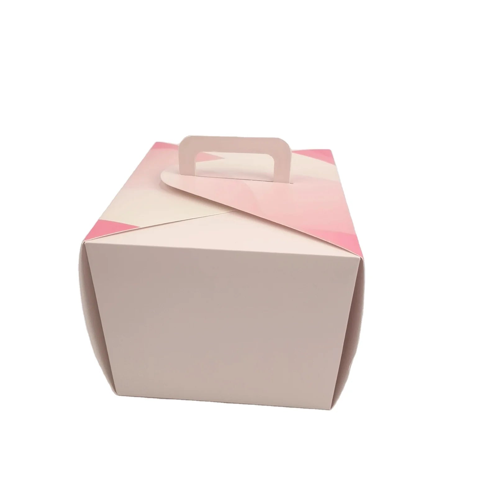 Pink Custom Printed Logo Food Grade Art Paper Cake Box With Pink Custom Printed Logo Food Grade Art Paper Cake Box With
