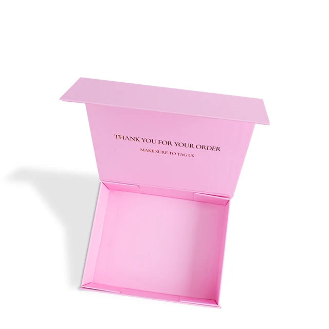 Pink Customized Size Uv Coating Logo Foldable Magnetic Boxes Pink Customized Size Uv Coating Logo Foldable Magnetic Boxes