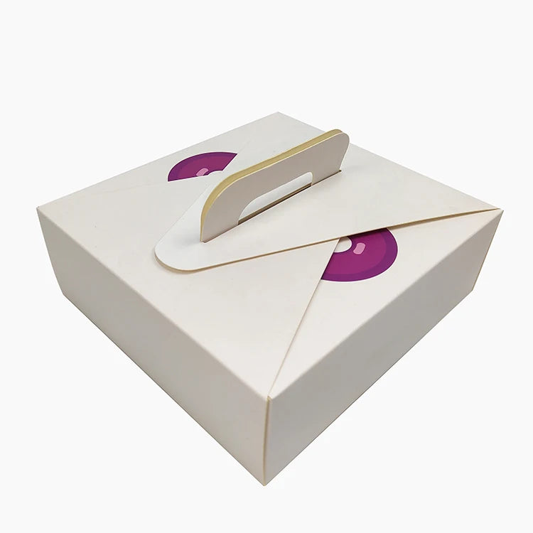 Recyclable Customized Cake Food Art Paper Packaging Box with Recyclable Customized Cake Food Art Paper Packaging Box with