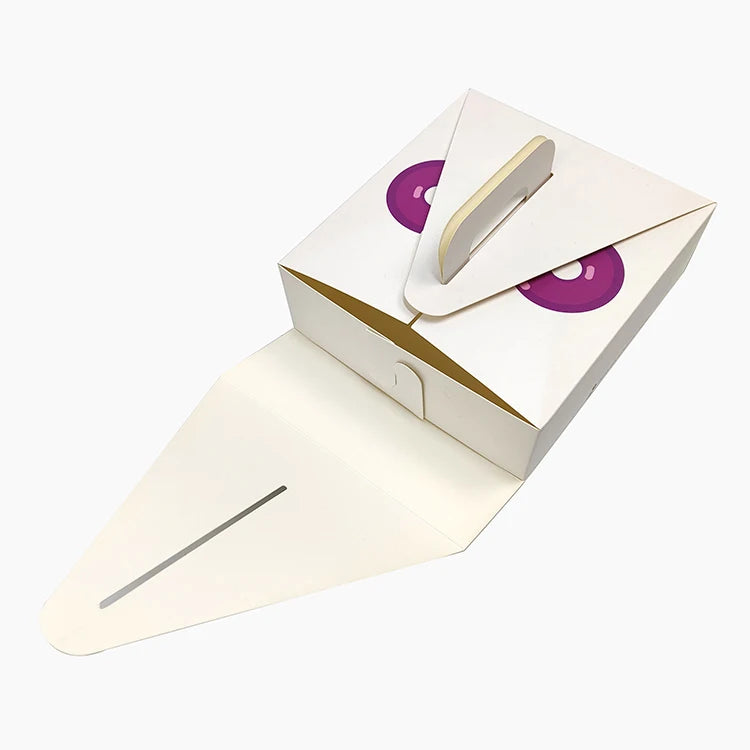 Recyclable Customized Cake Food Art Paper Packaging Box with Recyclable Customized Cake Food Art Paper Packaging Box with