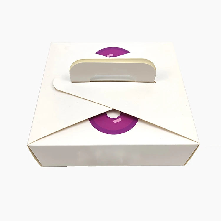 Recyclable Customized Cake Food Art Paper Packaging Box with Recyclable Customized Cake Food Art Paper Packaging Box with
