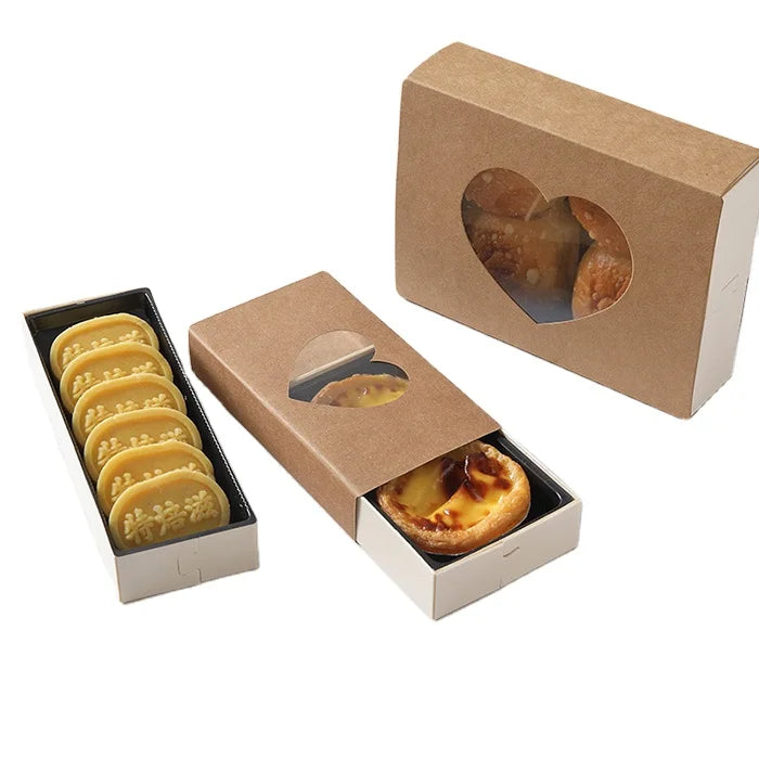 Kraft Paper Custom Printing Bakery Packing Box with Window