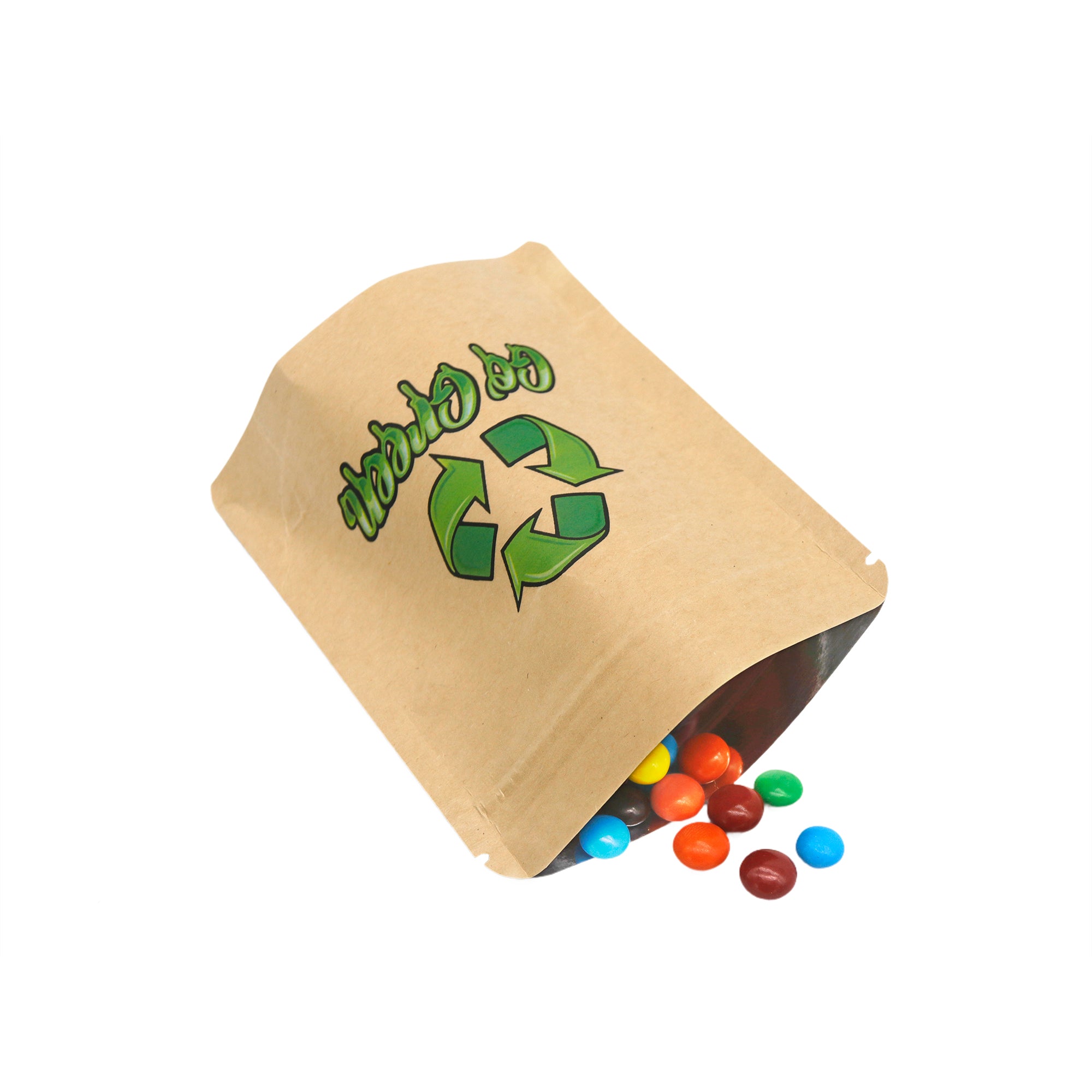 Krafty Brown Green Smell Proof Metallic Foil Stand Strong Krafty Brown Green Smell Proof Metallic Foil Stand Strong