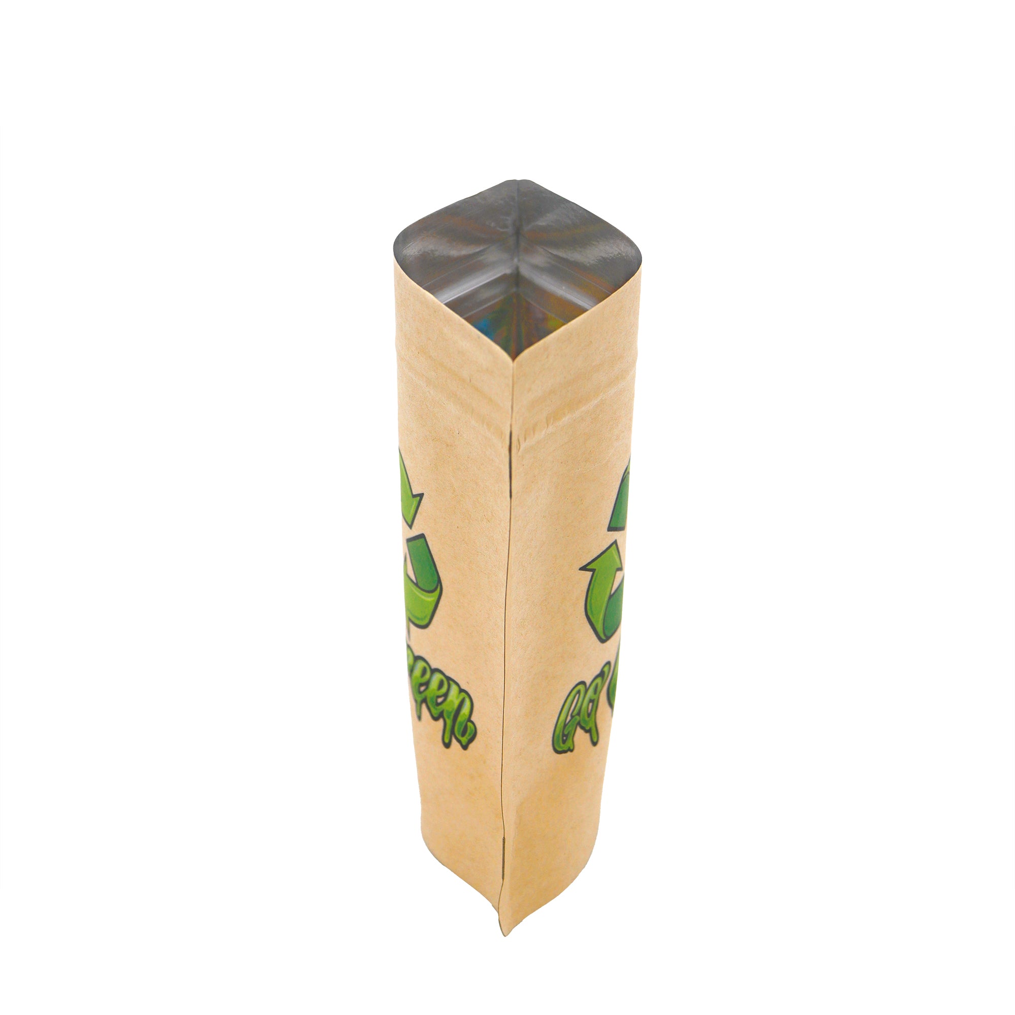 Krafty Brown Green Smell Proof Metallic Foil Stand Strong Krafty Brown Green Smell Proof Metallic Foil Stand Strong