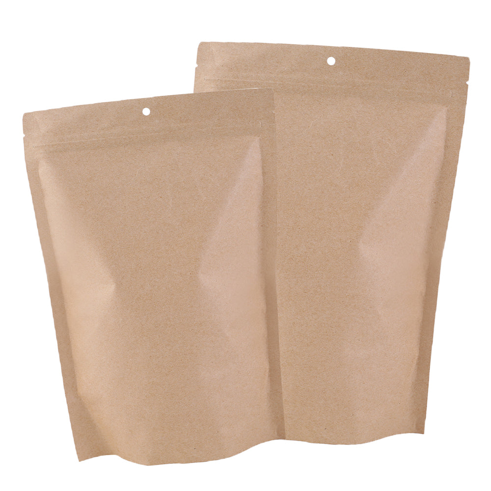 Krafty Brown with Inner Metallic Foil Stand Strong Bags with