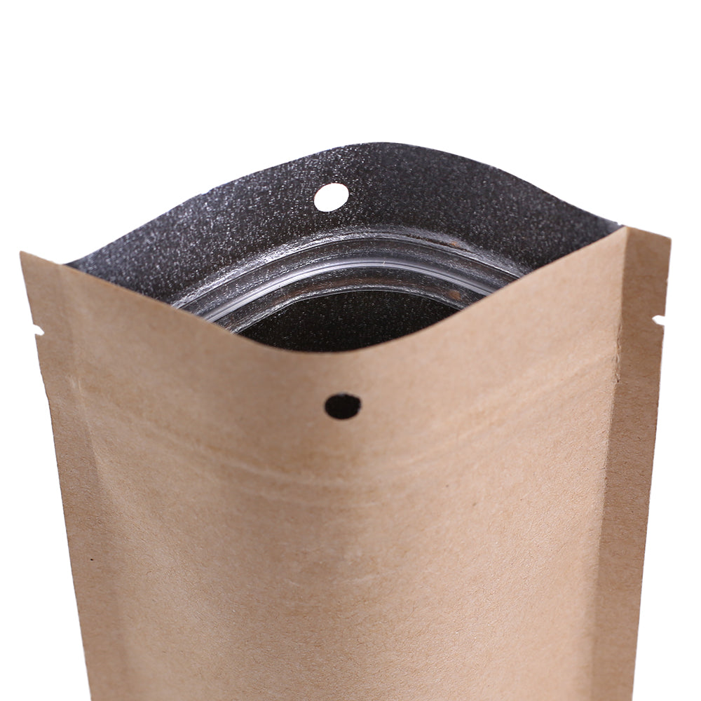 Krafty Brown with Inner Metallic Foil Stand Strong Bags with Krafty Brown with Inner Metallic Foil Stand Strong Bags with