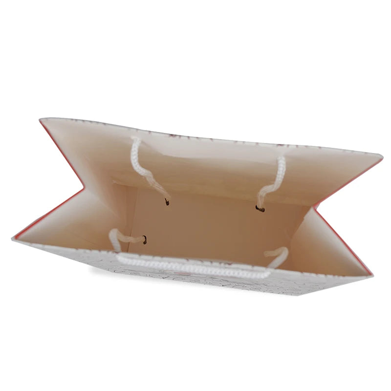 Luxury Custom White Art Paper Gift Bag with Ribbon Cotton Luxury Custom White Art Paper Gift Bag with Ribbon Cotton
