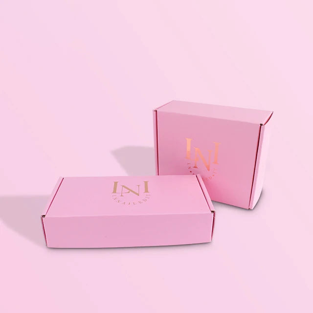 Luxury Pink Corrugated Shipping Box Customized Matte Luxury Pink Corrugated Shipping Box Customized Matte