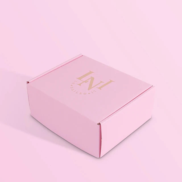 Luxury Pink Corrugated Shipping Box Customized Matte Luxury Pink Corrugated Shipping Box Customized Matte