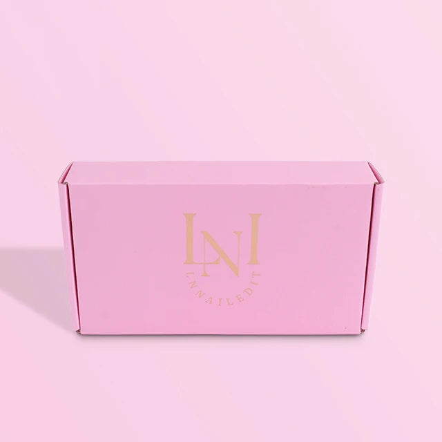 Luxury Pink Corrugated Shipping Box Customized Matte Luxury Pink Corrugated Shipping Box Customized Matte