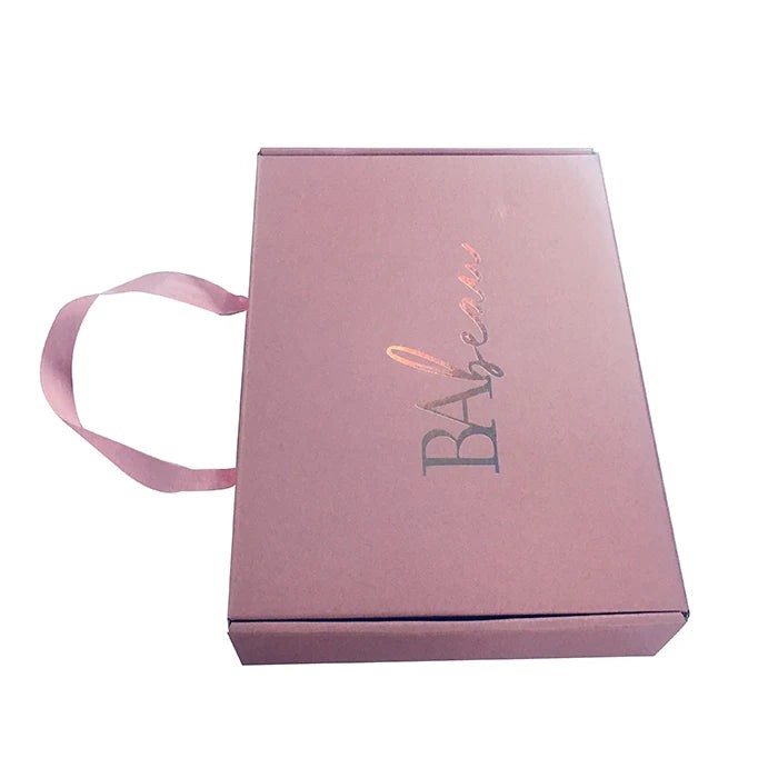 Luxury Sliver Foil logo Skin Care Corrugated Shipping pink Luxury Sliver Foil logo Skin Care Corrugated Shipping pink