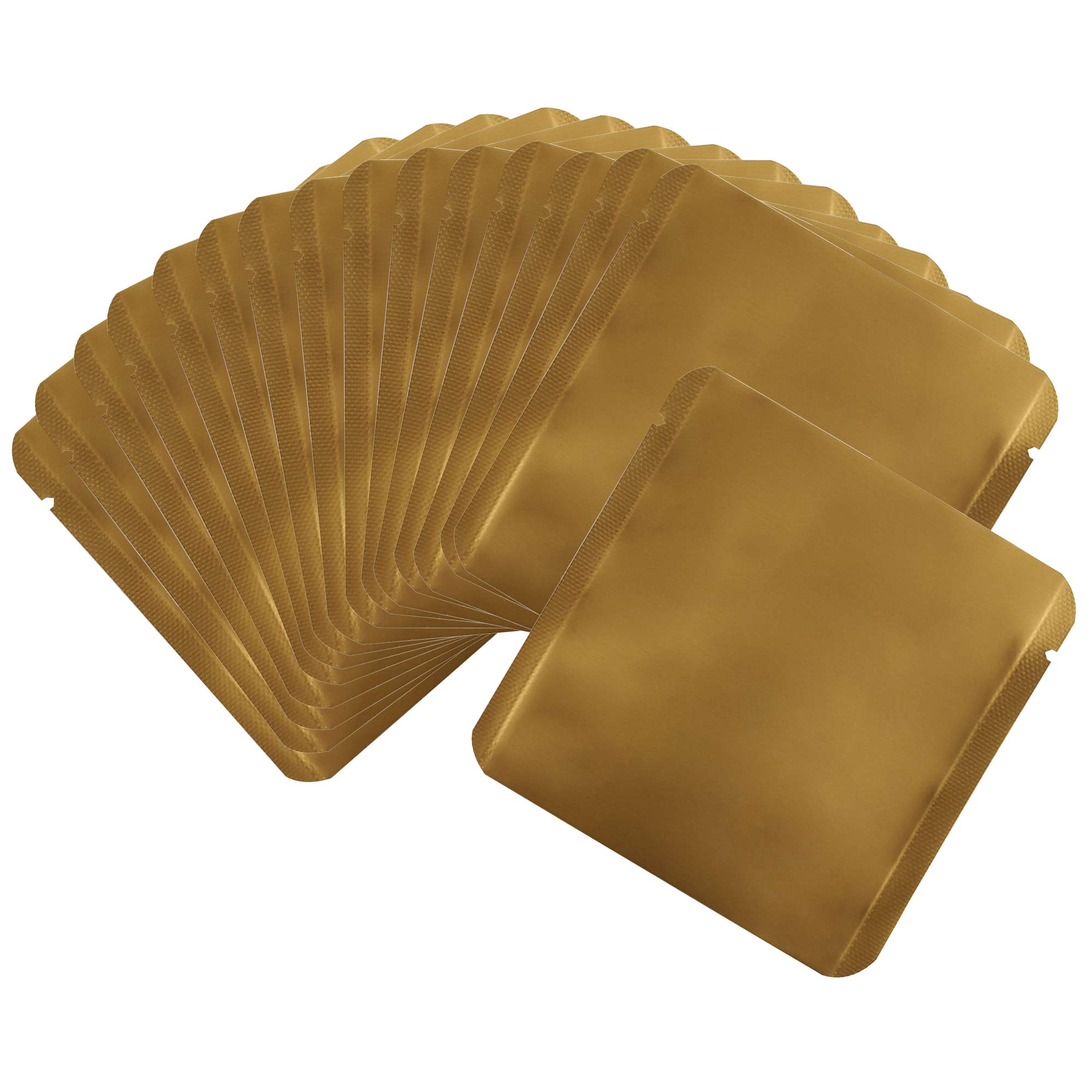 Matte Acapulco Gold Square Aluminum Foil Packaging Bag with Matte Acapulco Gold Square Aluminum Foil Packaging Bag with