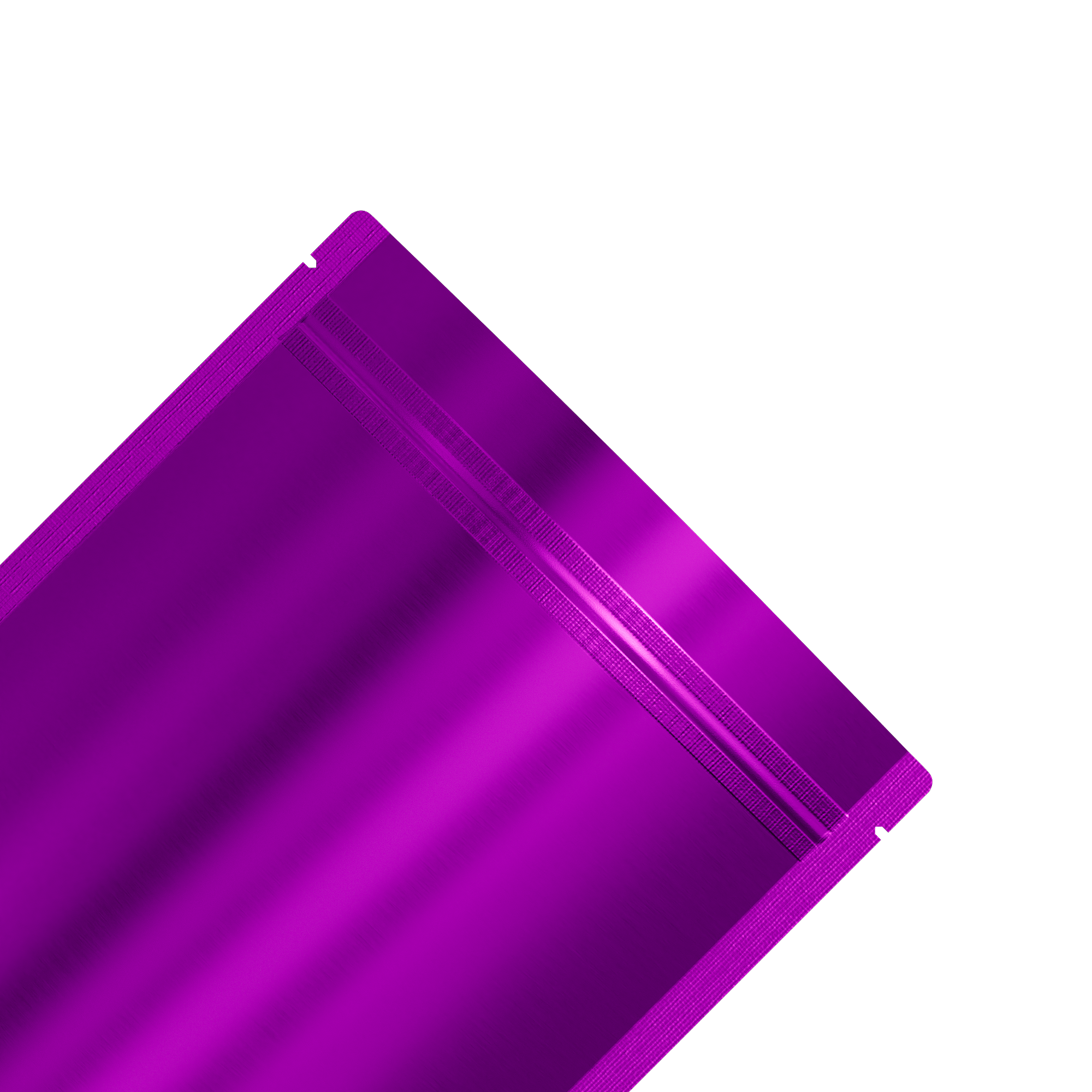 Matte Amythest Purple Mylar Stand Strong Bags with Rounded Matte Amythest Purple Mylar Stand Strong Bags with Rounded