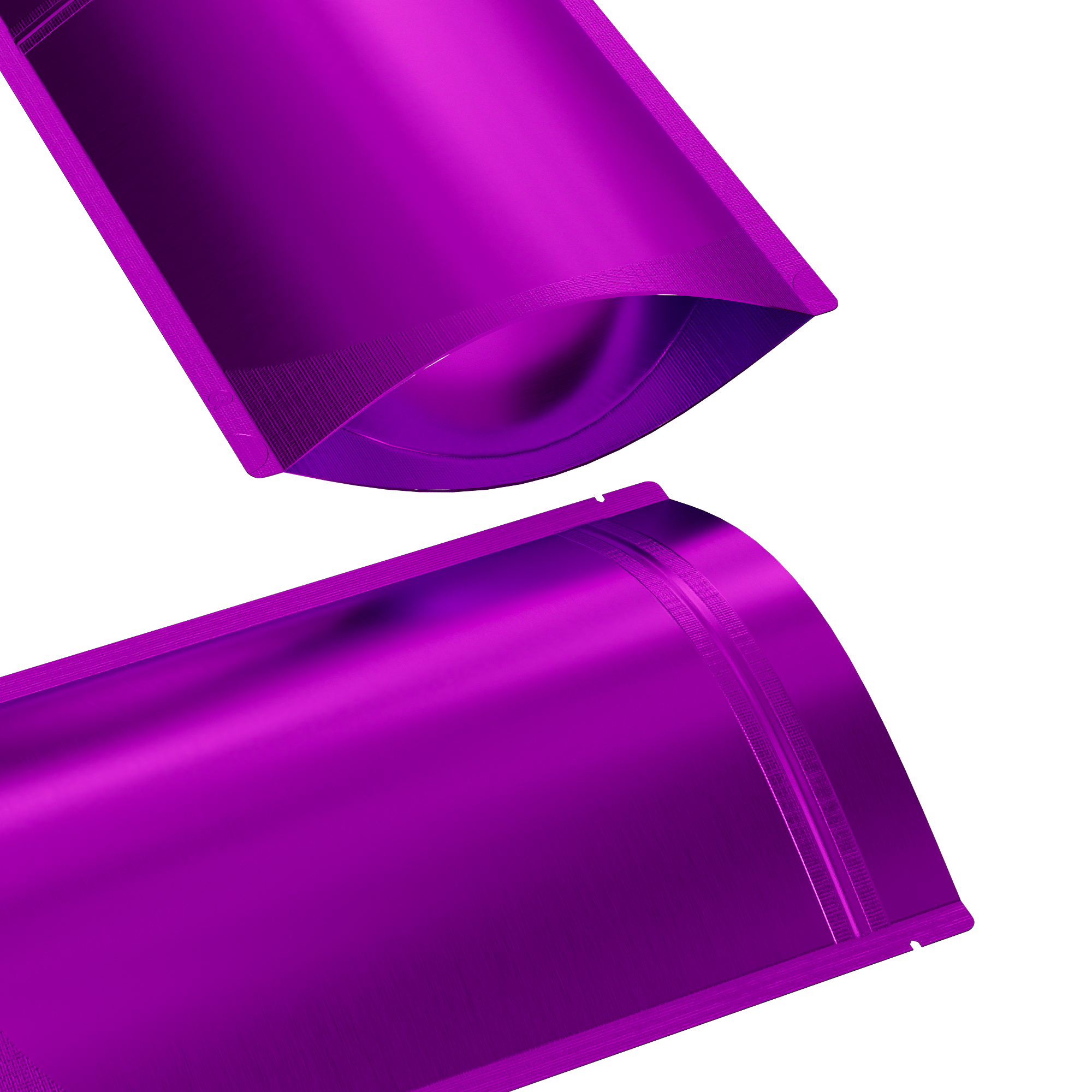 Matte Amythest Purple Mylar Stand Strong Bags with Rounded Matte Amythest Purple Mylar Stand Strong Bags with Rounded