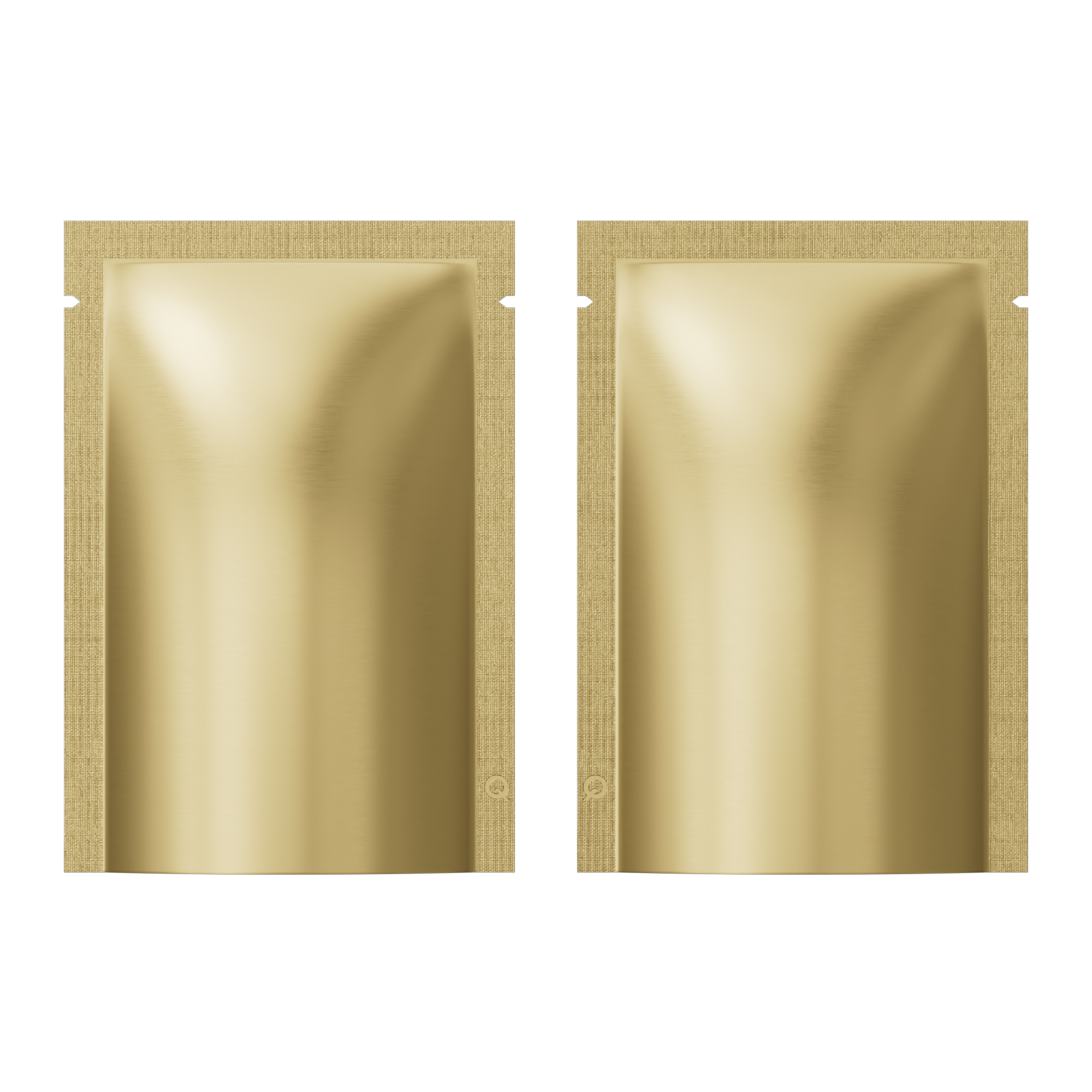 Matte Antique Gold Mylar Foil Open Fill Bags Matte Antique Gold Mylar Foil Open Fill Bags