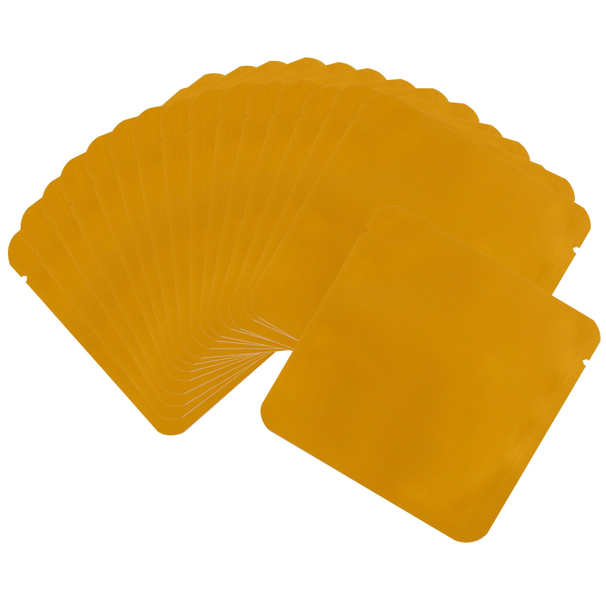 Matte Citrus Yellow Square Aluminum Foil Packaging Bag with Matte Citrus Yellow Square Aluminum Foil Packaging Bag with