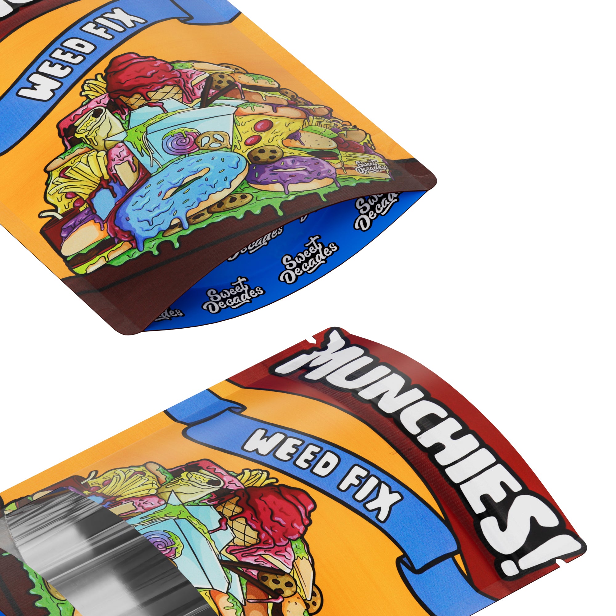 Matte Designs Smell Proof Metallic Foil Stand Strong Bags Matte Designs Smell Proof Metallic Foil Stand Strong Bags