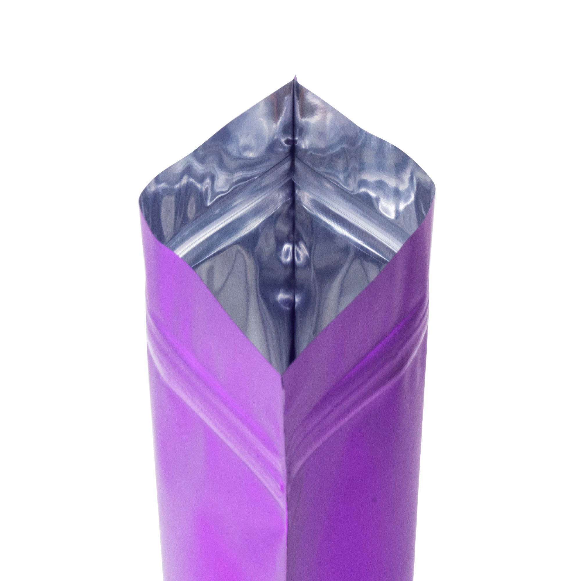 Matte Eggplant Purple Frosted Window Mylar Stand Strong Bags Matte Eggplant Purple Frosted Window Mylar Stand Strong Bags