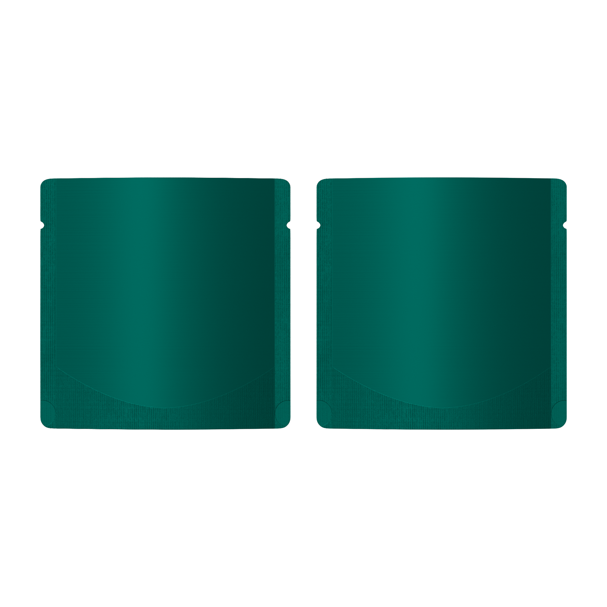 Matte Empress Teal Green Square Aluminum with Rounded Corner