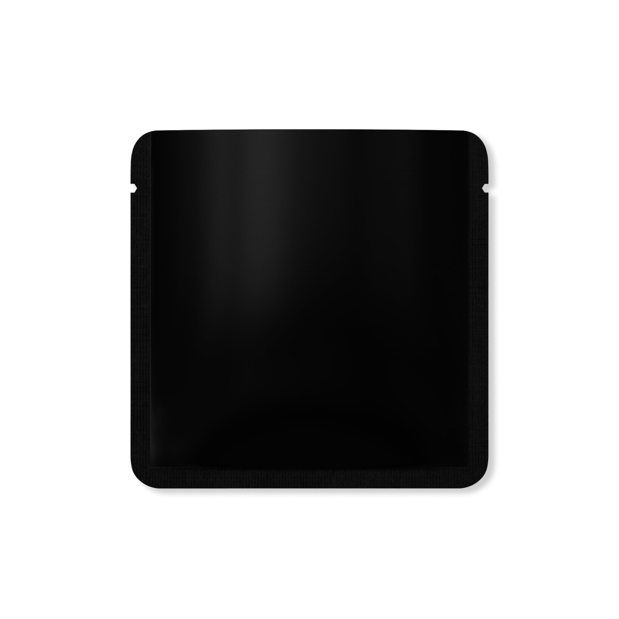 Matte Flat Black Square Aluminum Foil Packaging Bag with Matte Flat Black Square Aluminum Foil Packaging Bag with