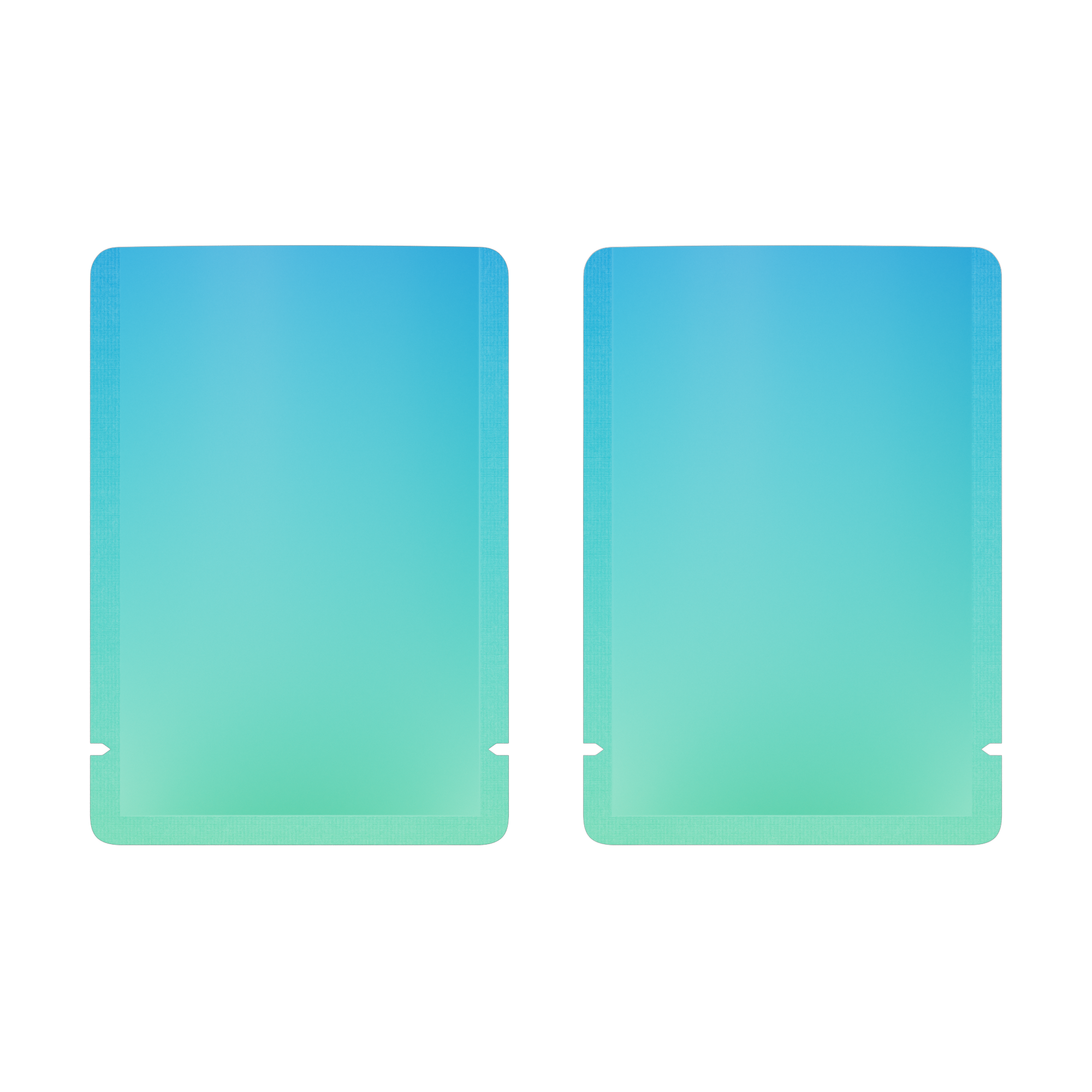 Matte Gradient Ocean Blue Double-Sided Ombre Gradient Mylar