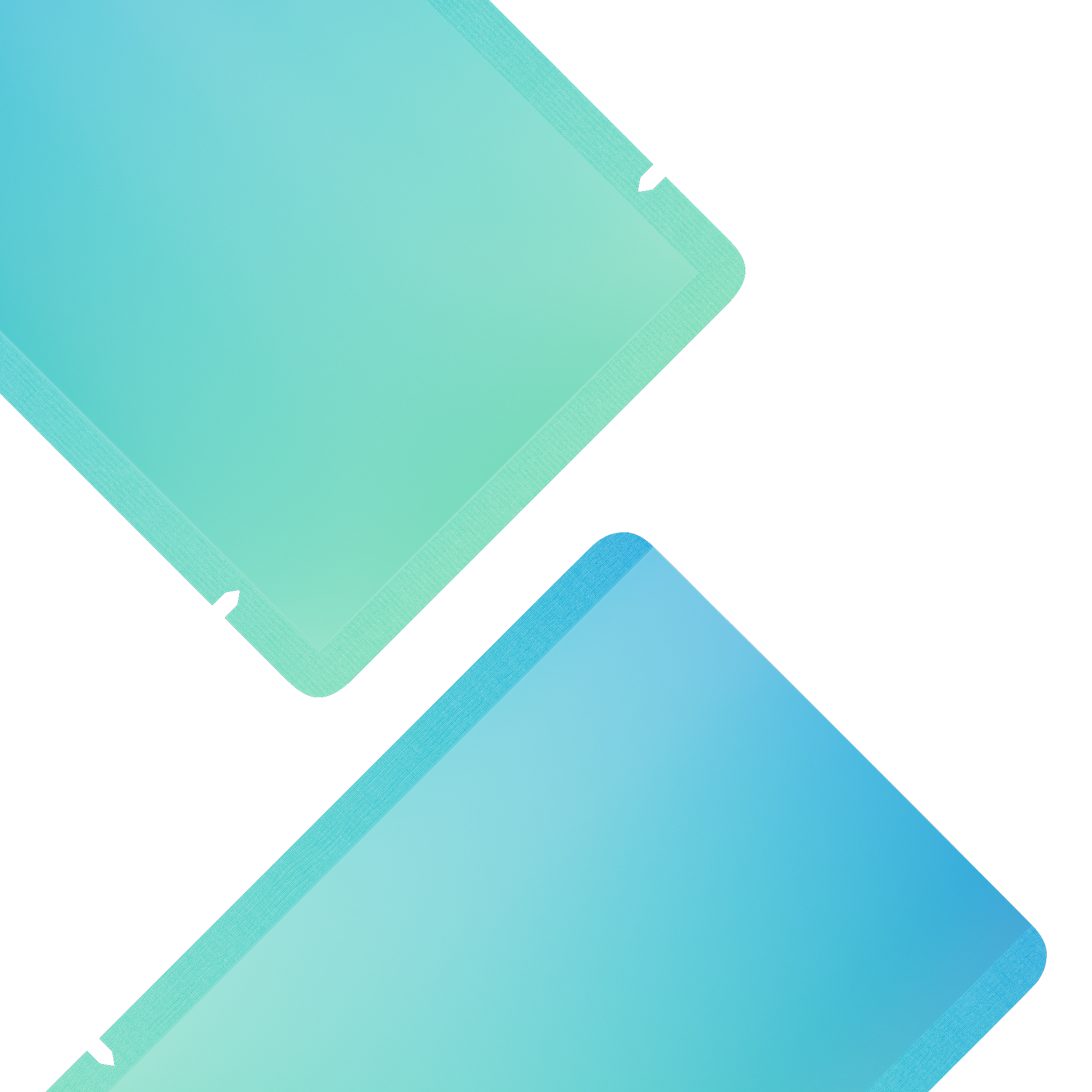 Matte Gradient Ocean Blue Double-Sided Ombre Gradient Mylar Matte Gradient Ocean Blue Double-Sided Ombre Gradient Mylar