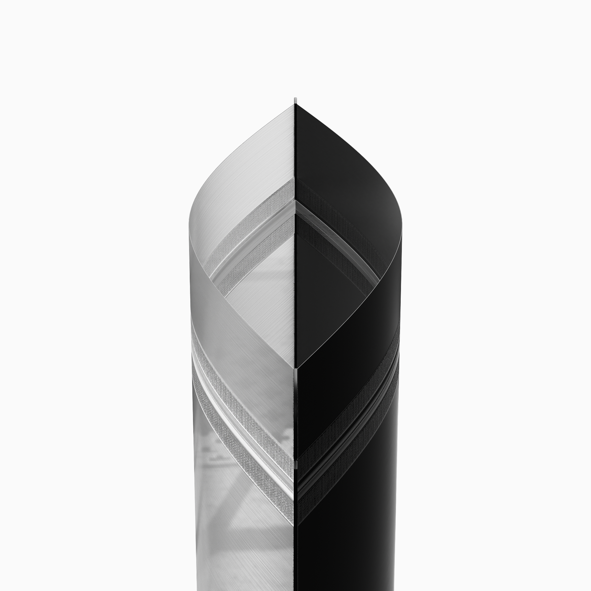 Matte Half Coal Black Plastic Stand Strong Bags with Rounded Matte Half Coal Black Plastic Stand Strong Bags with Rounded