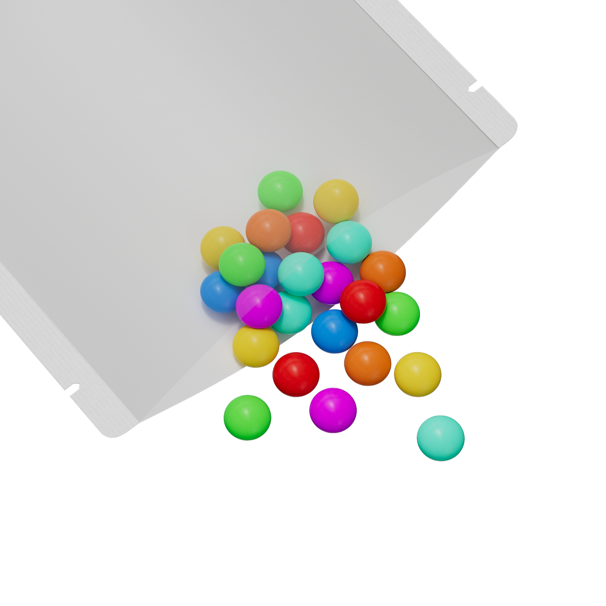 Matte Half Color Plastic Rounded Corners Open Top Stand Up Matte Half Color Plastic Rounded Corners Open Top Stand Up