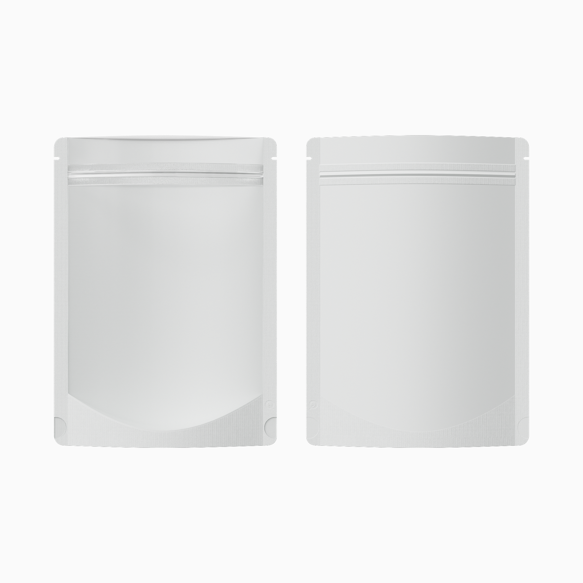 Matte Half Ice White Translucent Plastic Stand Strong Bags Matte Half Ice White Translucent Plastic Stand Strong Bags