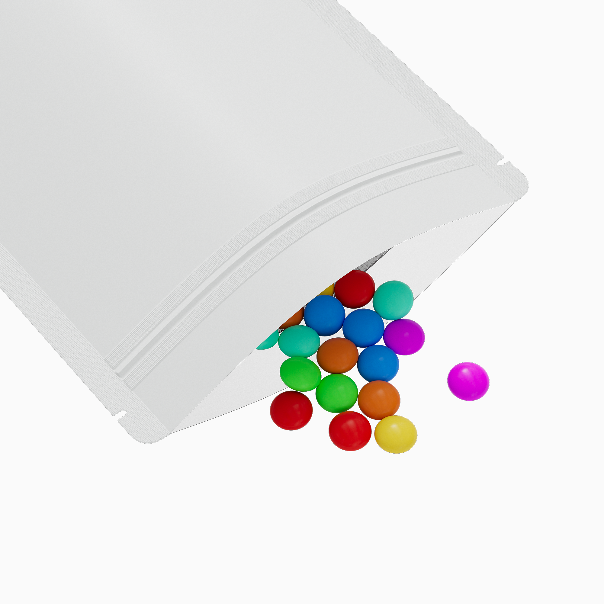 Matte Half Ice White Translucent Plastic Stand Strong Bags Matte Half Ice White Translucent Plastic Stand Strong Bags