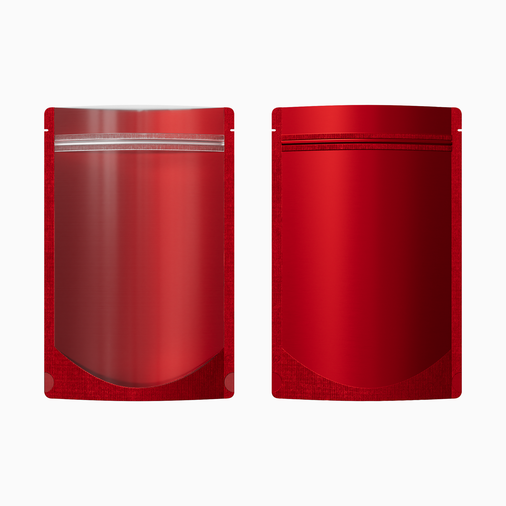 Matte Half Rose Red Translucent Plastic Stand Strong Bags Matte Half Rose Red Translucent Plastic Stand Strong Bags