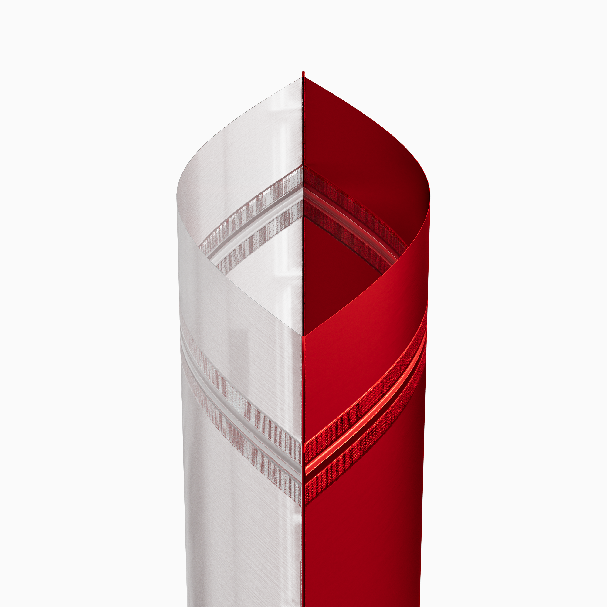 Matte Half Rose Red Translucent Plastic Stand Strong Bags Matte Half Rose Red Translucent Plastic Stand Strong Bags