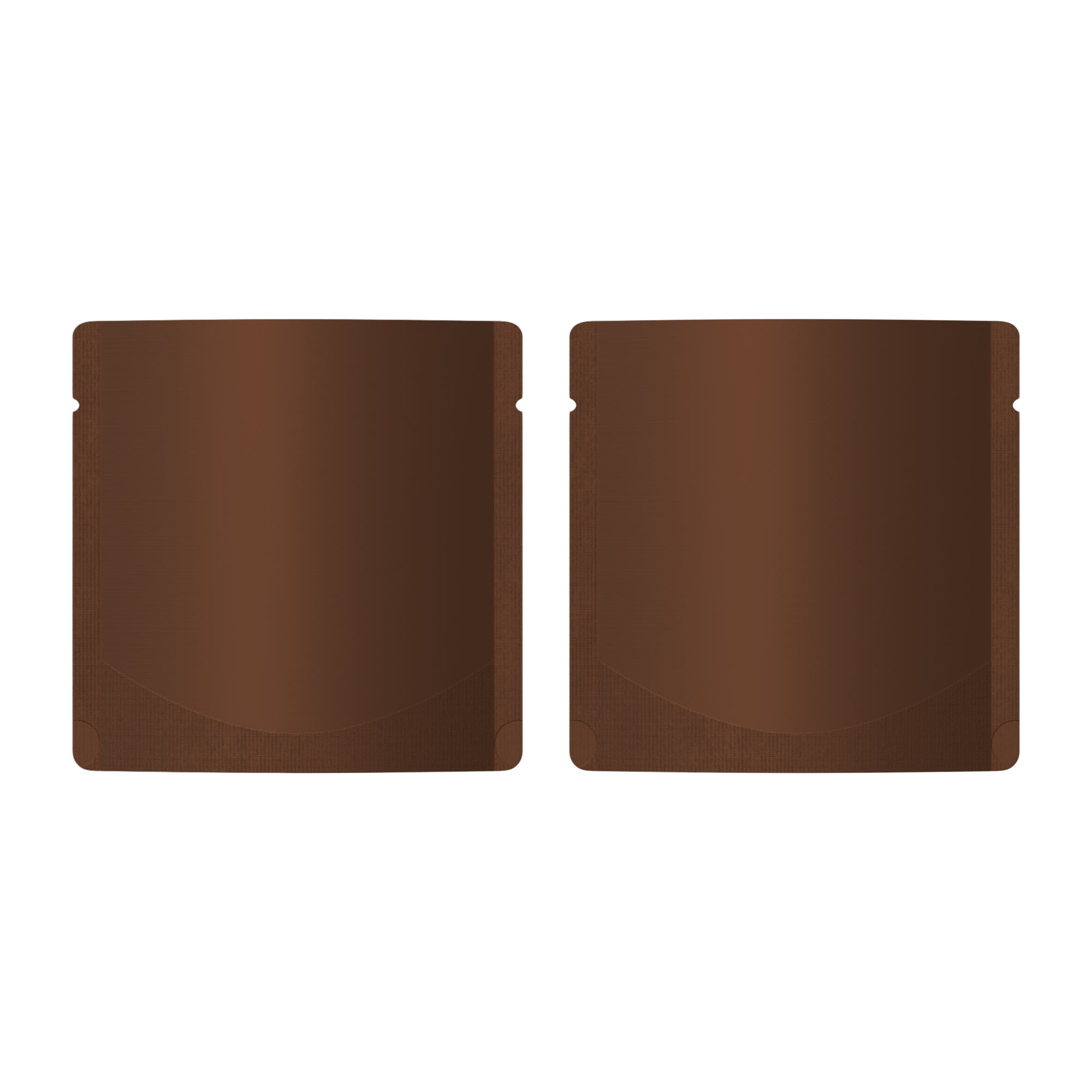 Matte Mahogany Brown Square Aluminum with Rounded Corner