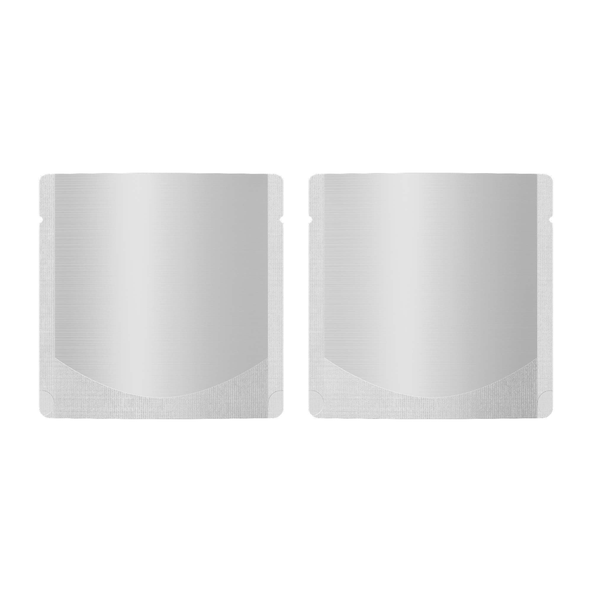 Matte Nickel Silver Square Aluminum with Rounded Corner
