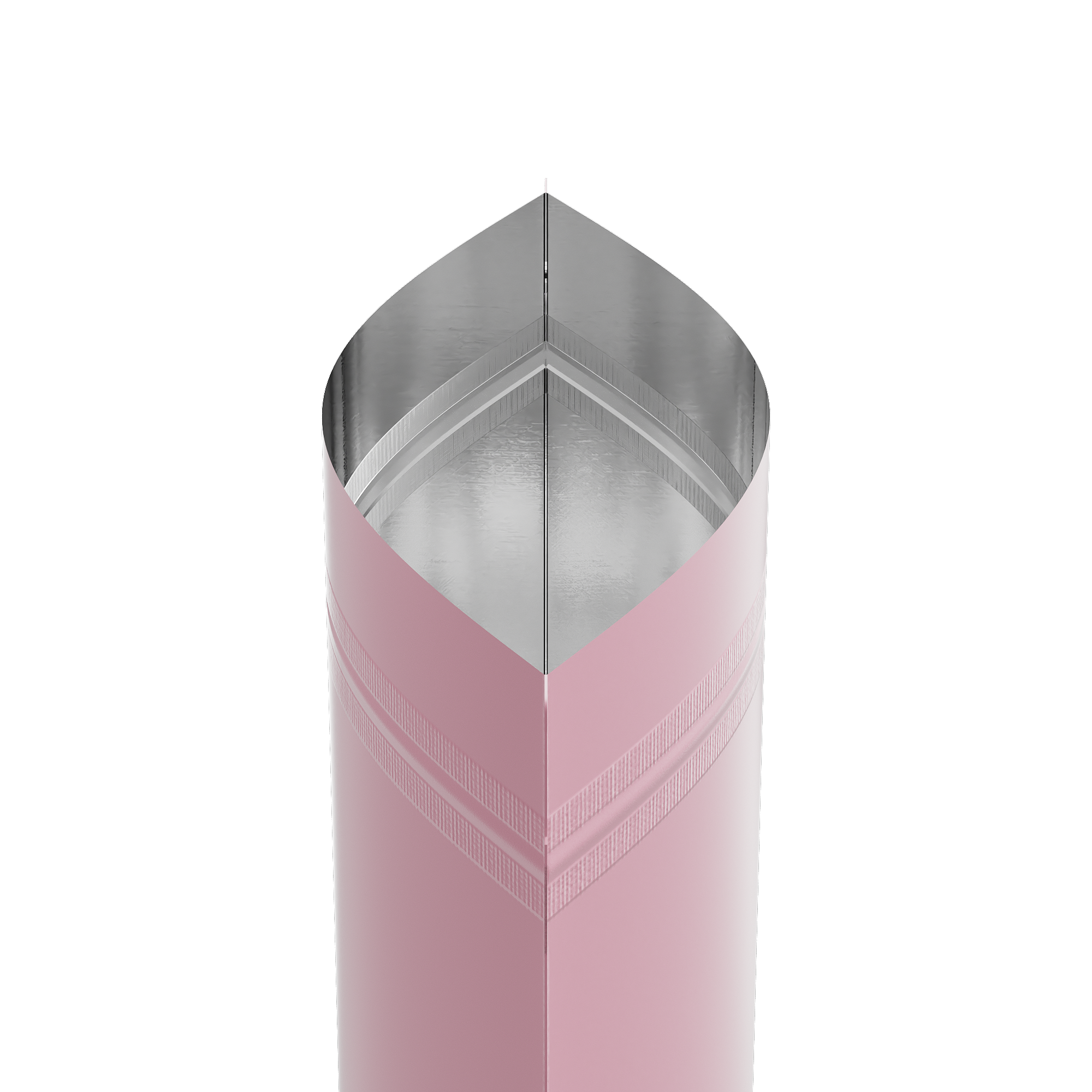 Matte Perfect Pink Mylar Stand Strong Bags with Rounded Matte Perfect Pink Mylar Stand Strong Bags with Rounded