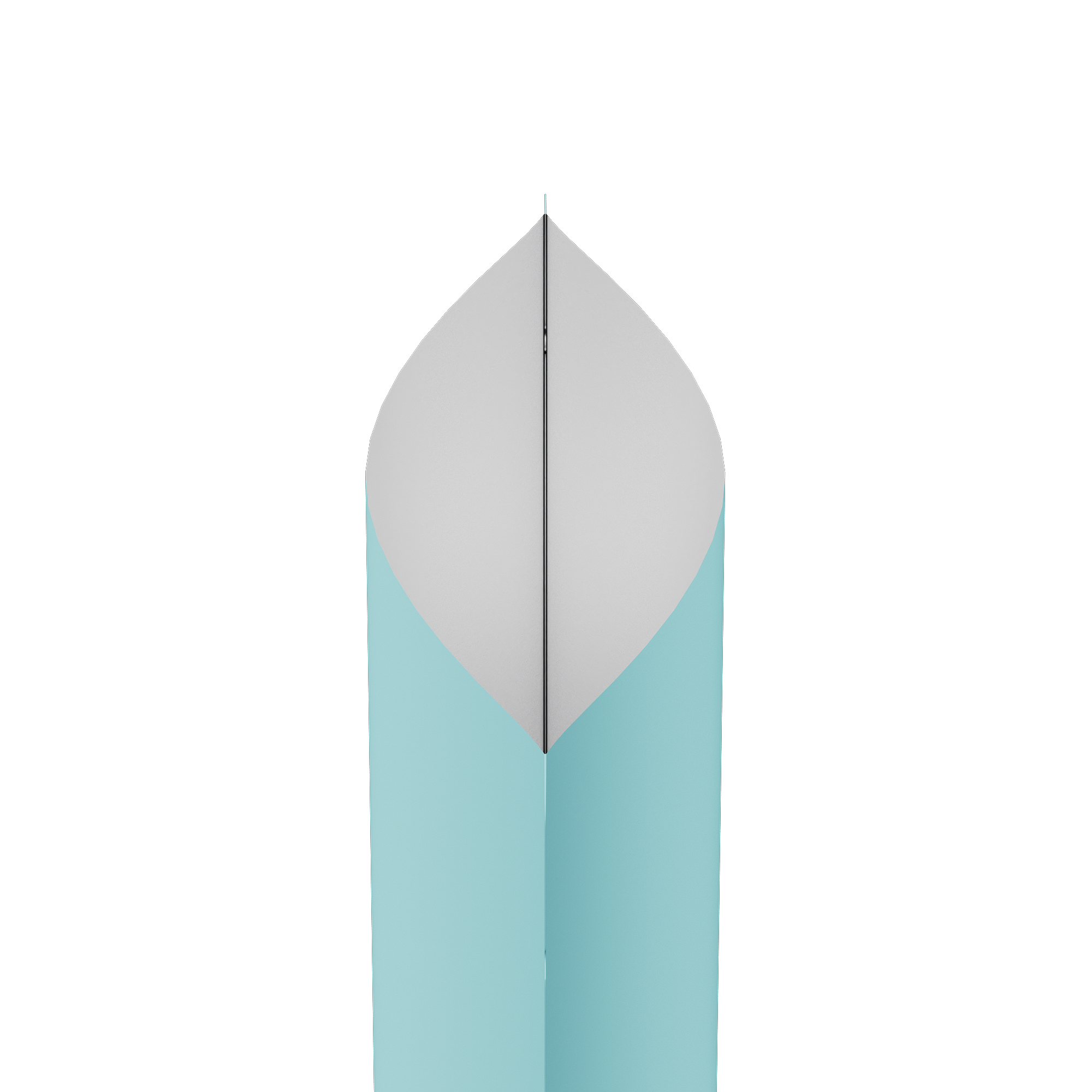 Matte Powder Blue Square Aluminum with Rounded Corner Stand Matte Powder Blue Square Aluminum with Rounded Corner Stand