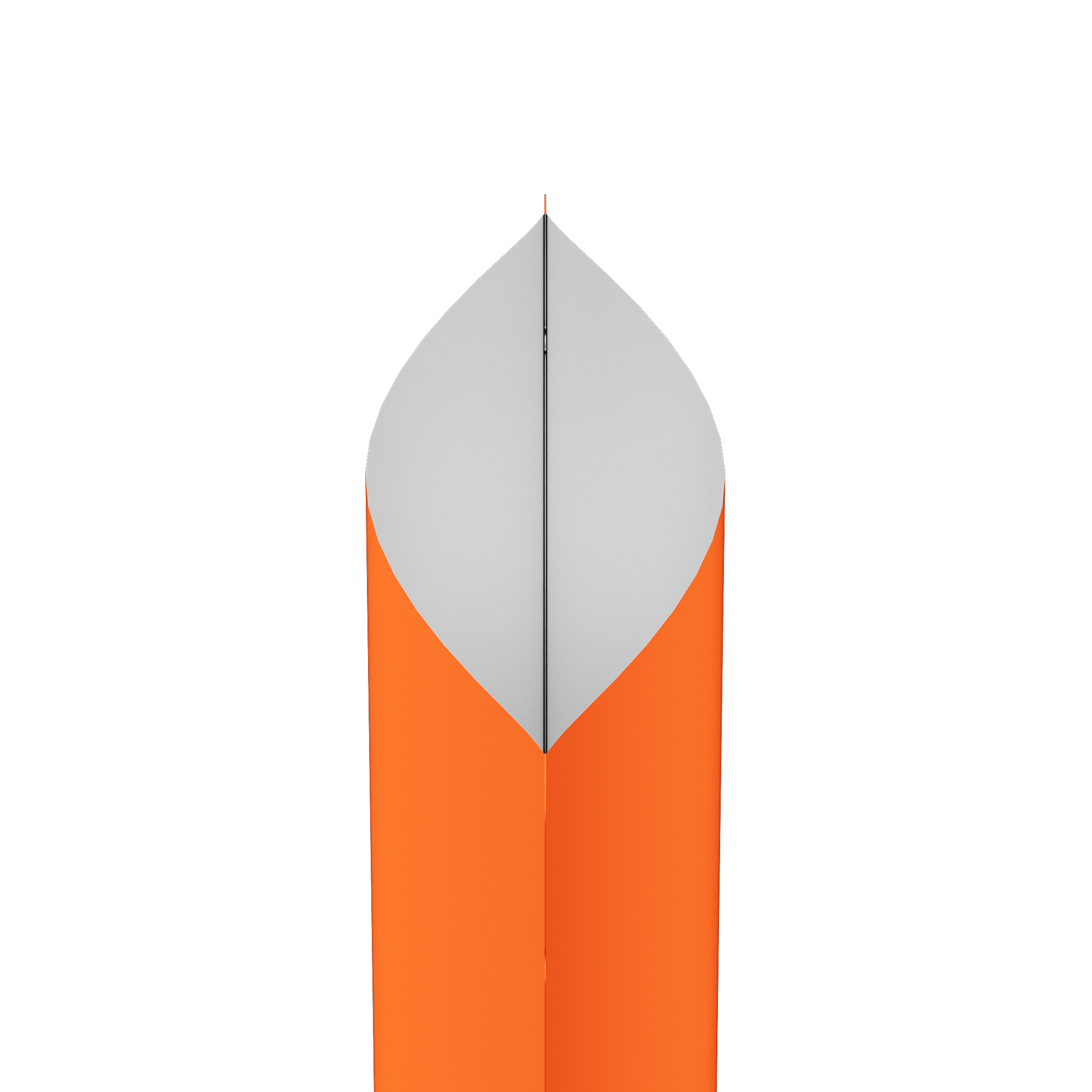 Matte Pumpkin Seed Orange Square Aluminum with Rounded Matte Pumpkin Seed Orange Square Aluminum with Rounded