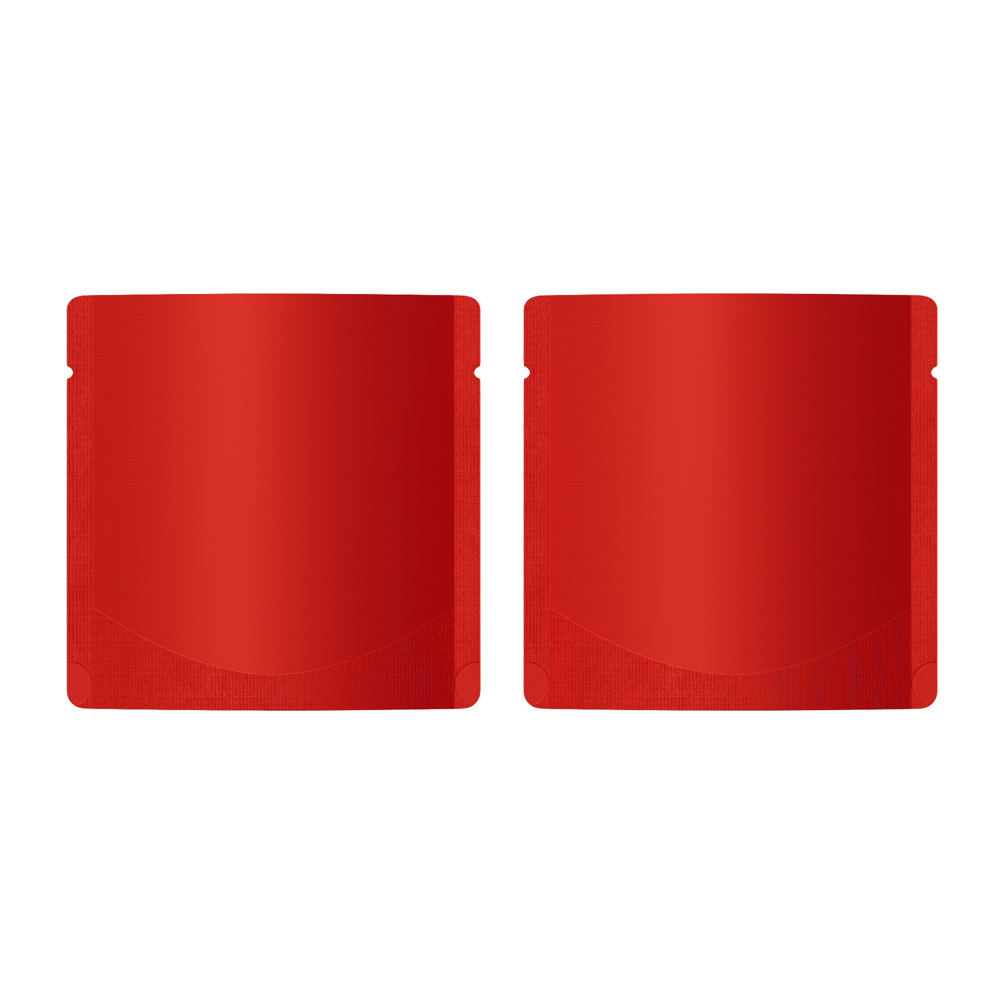 Matte Rose Red Square Aluminum with Rounded Corner Stand Up