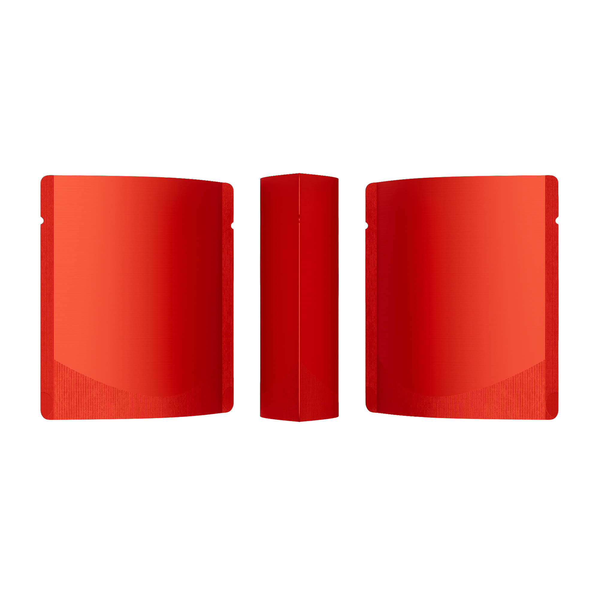Matte Rose Red Square Aluminum with Rounded Corner Stand Up Matte Rose Red Square Aluminum with Rounded Corner Stand Up