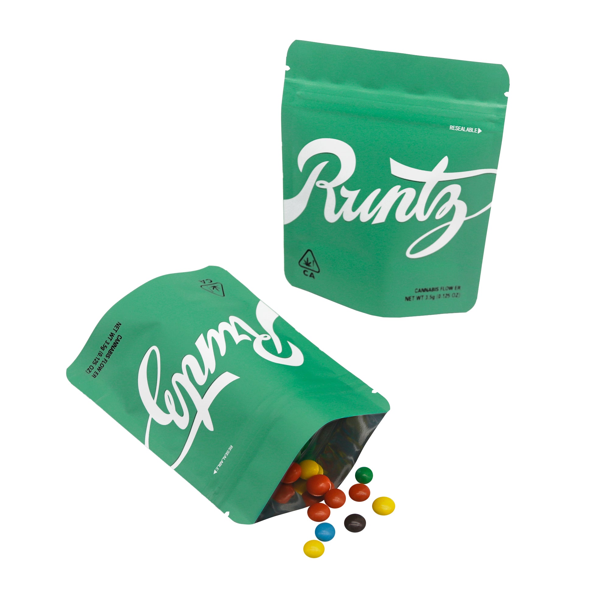 Matte Runtz OG Smell Proof Metallized Foil Stand Strong Bags Matte Runtz OG Smell Proof Metallized Foil Stand Strong Bags