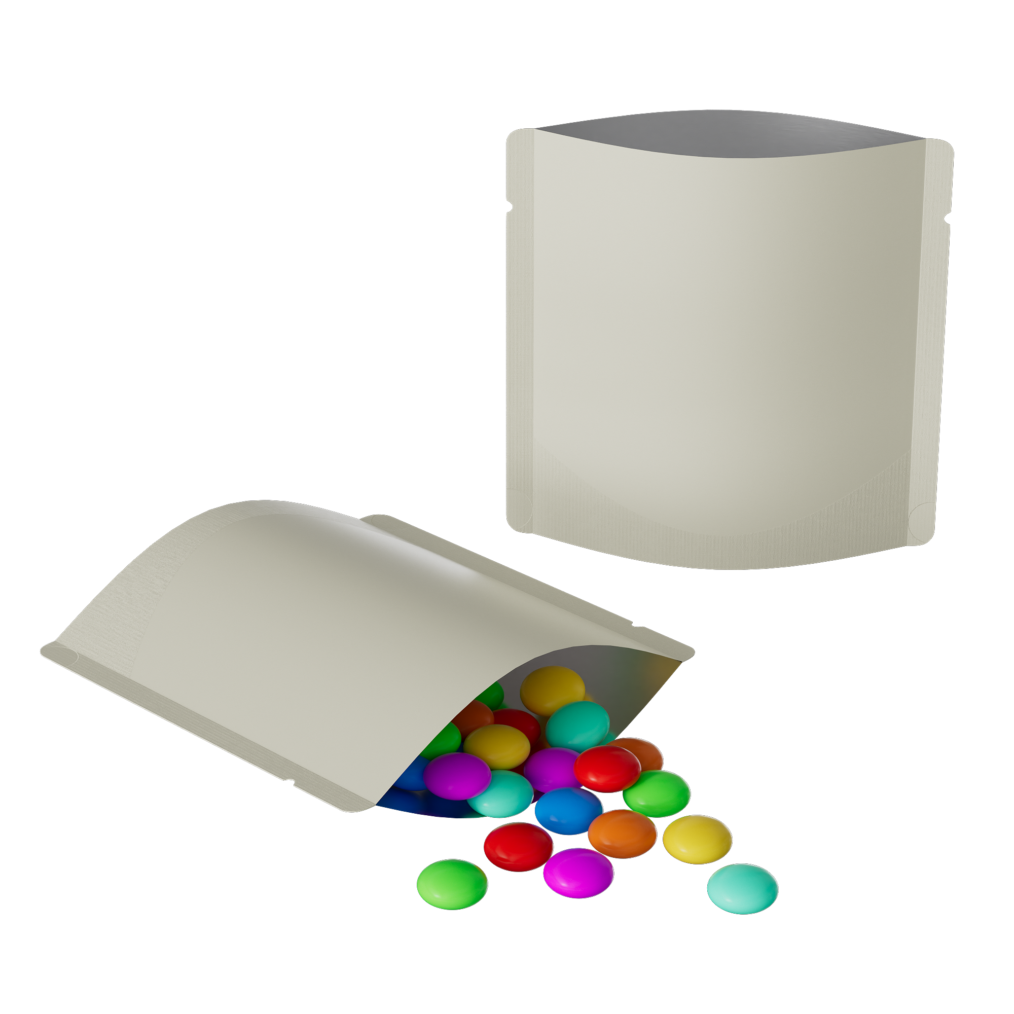 Matte Snowy White Square Aluminum with Rounded Corner Stand Matte Snowy White Square Aluminum with Rounded Corner Stand