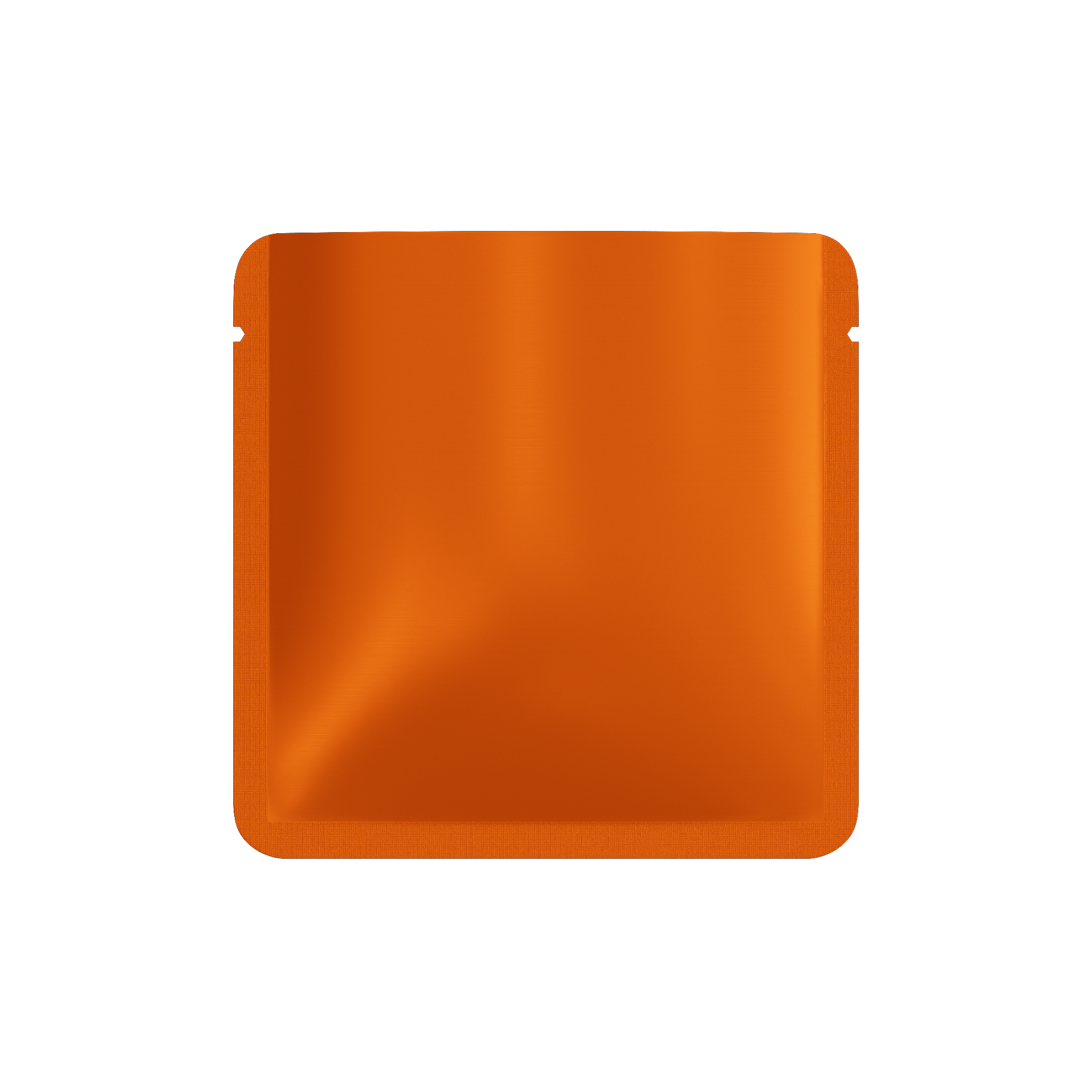 Matte Sunset Orange Square Aluminum Foil Packaging Bag with Matte Sunset Orange Square Aluminum Foil Packaging Bag with
