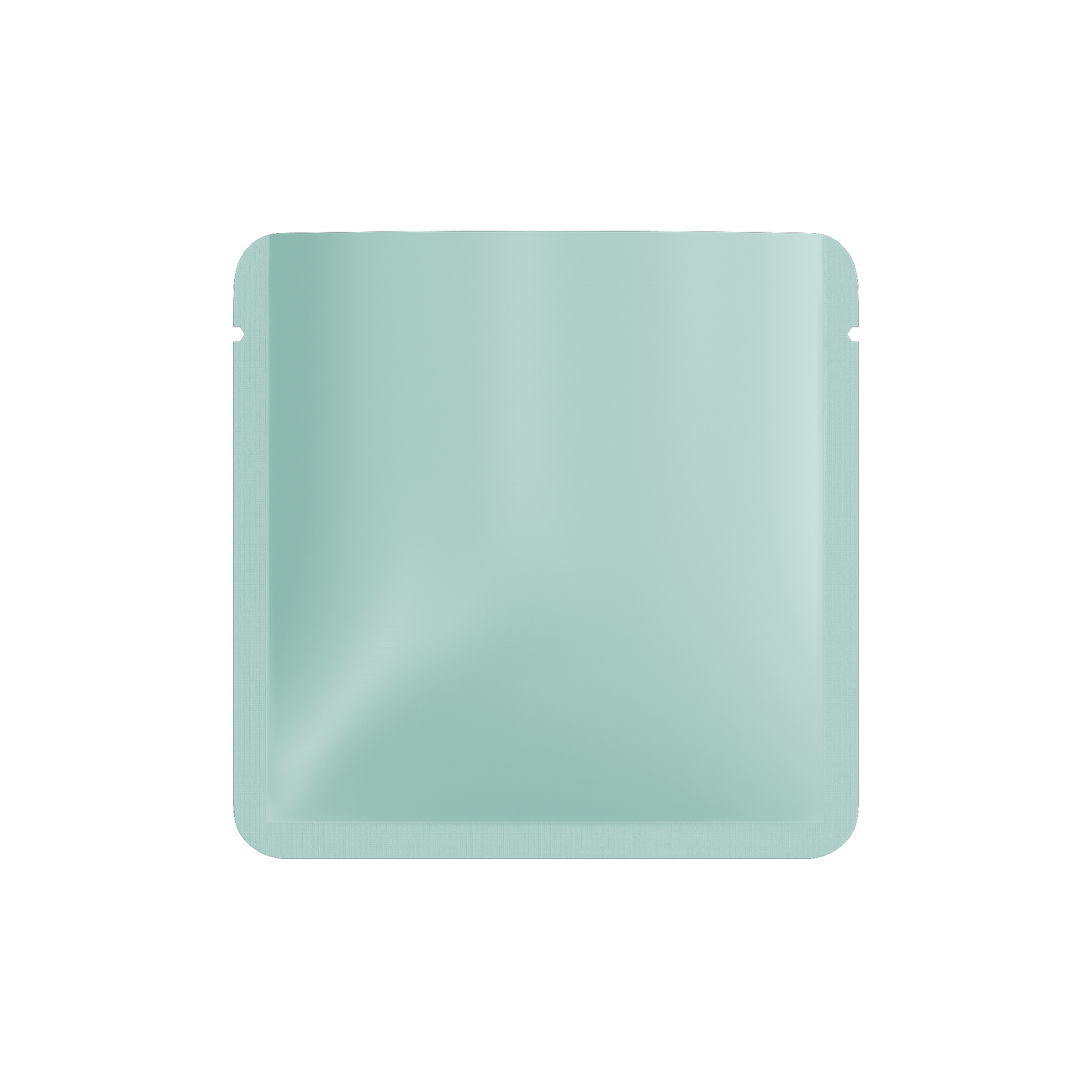 Matte Vintage Blue Square Aluminum Foil Packaging Bag with