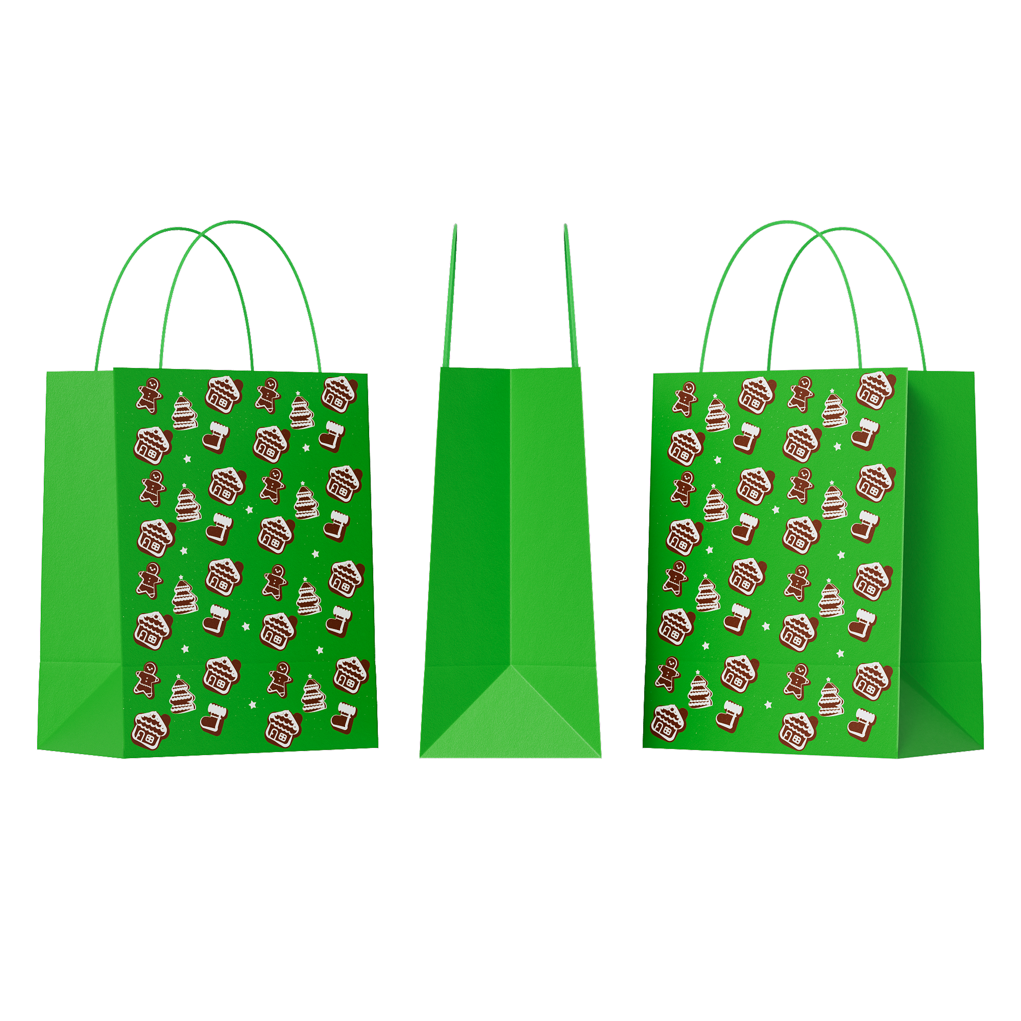 Merry Christmas Kraft Gift Bags with Handle Merry Christmas Kraft Gift Bags with Handle