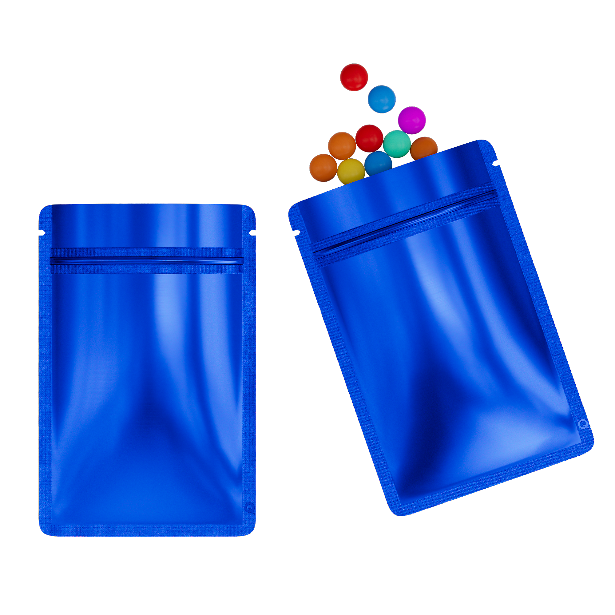 Metallic Mylar Flat Zipper Seal Bags – Glossy Lapis Lazuli Metallic Mylar Flat Zipper Seal Bags – Glossy Lapis Lazuli