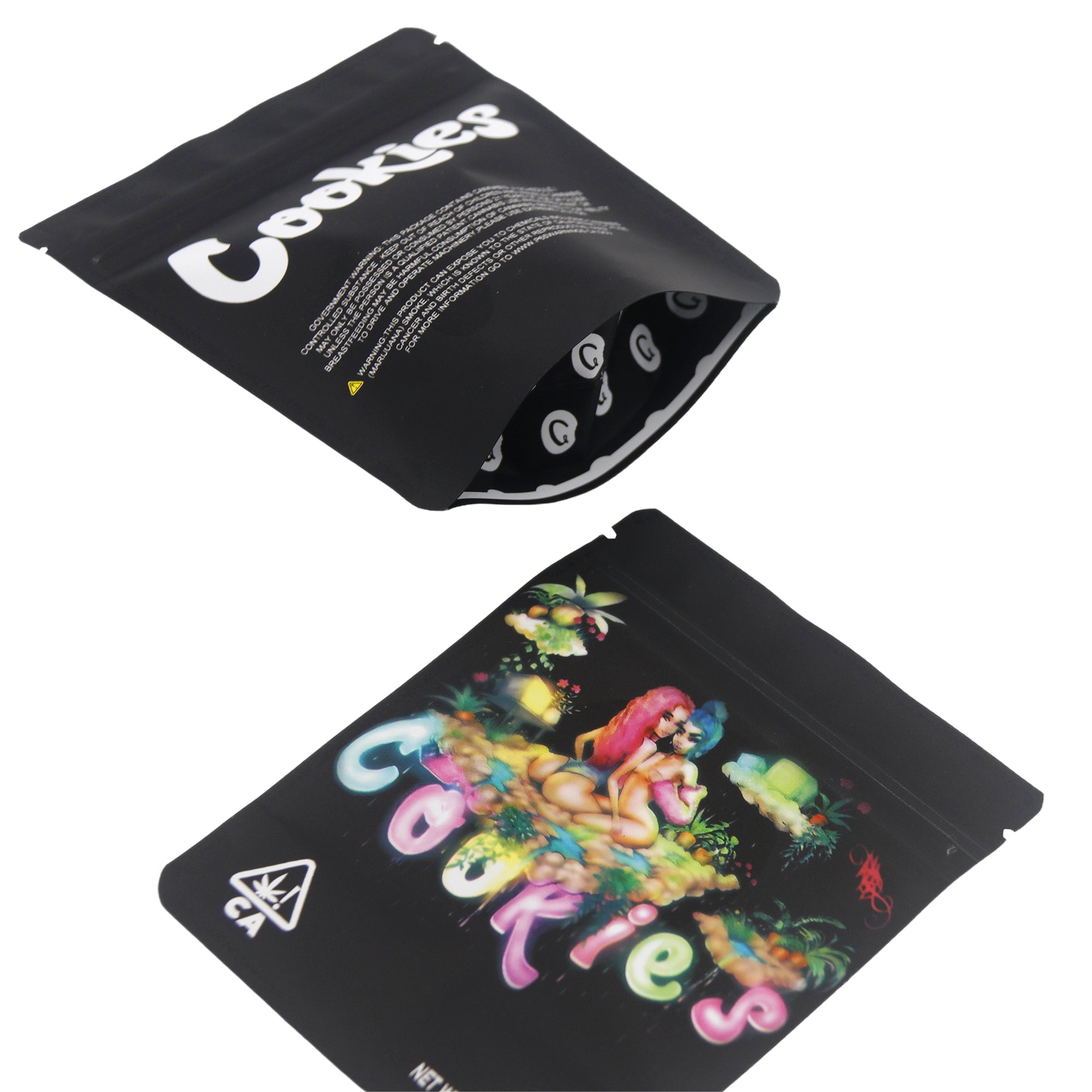 Mixed Cookie Print Smell Proof Metallic Foil Stand Strong Mixed Cookie Print Smell Proof Metallic Foil Stand Strong