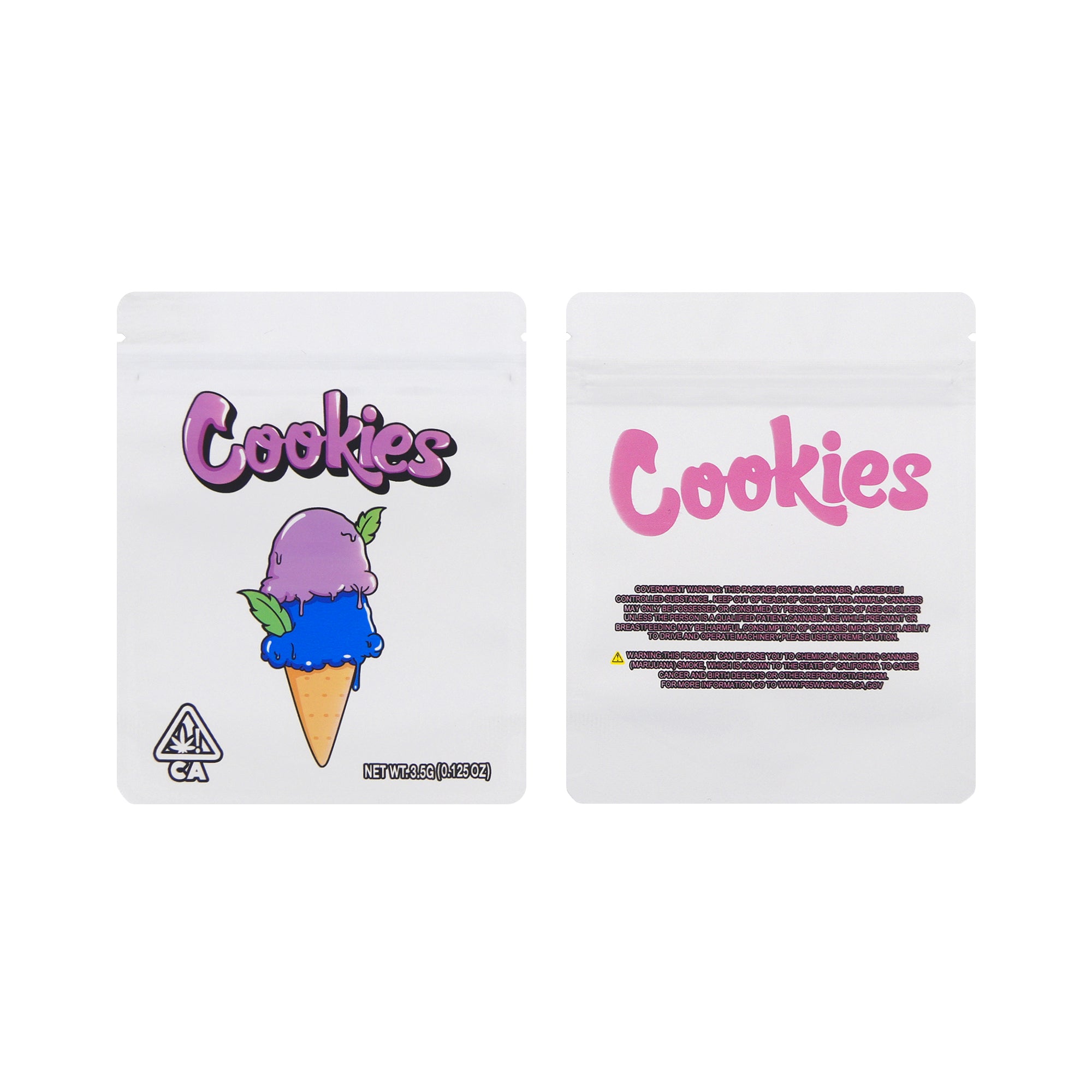 Mixed Cookie Print Smell Proof Metallic Foil Stand Strong Mixed Cookie Print Smell Proof Metallic Foil Stand Strong