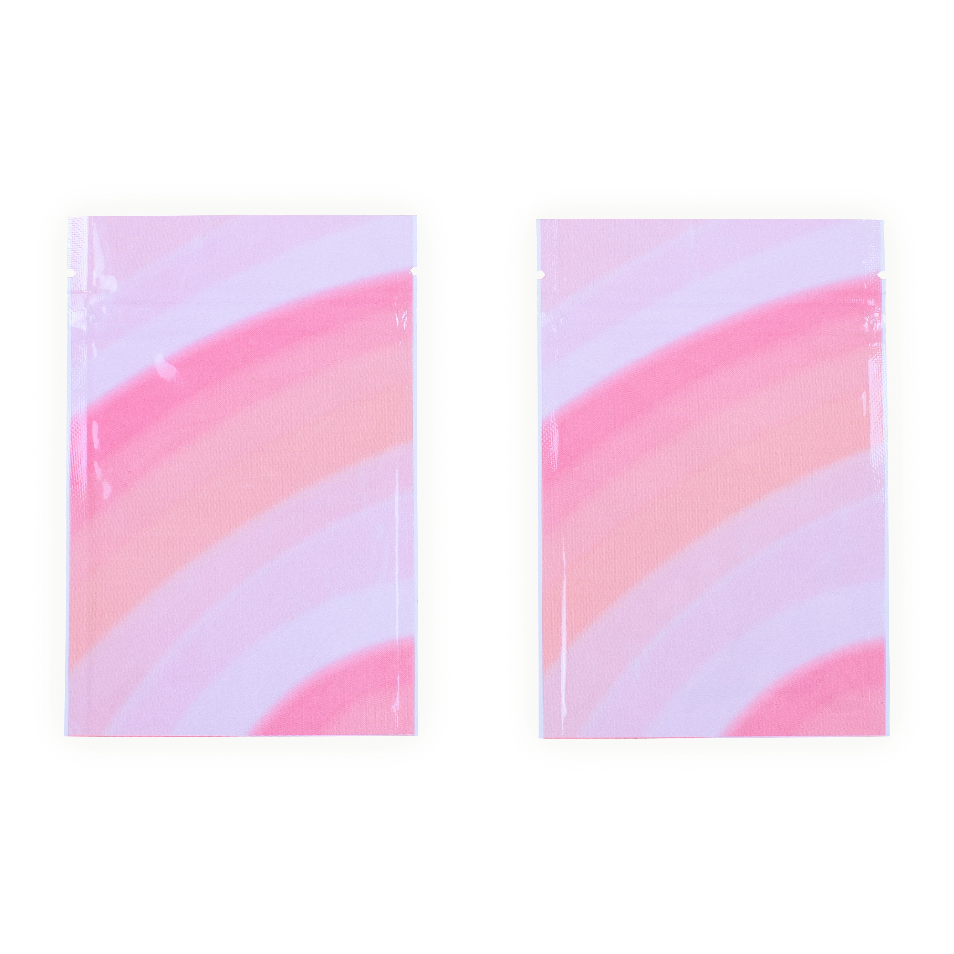 Multi-Color Ombre Gradient Glossy Mylar Zipper Seal Bags Multi-Color Ombre Gradient Glossy Mylar Zipper Seal Bags